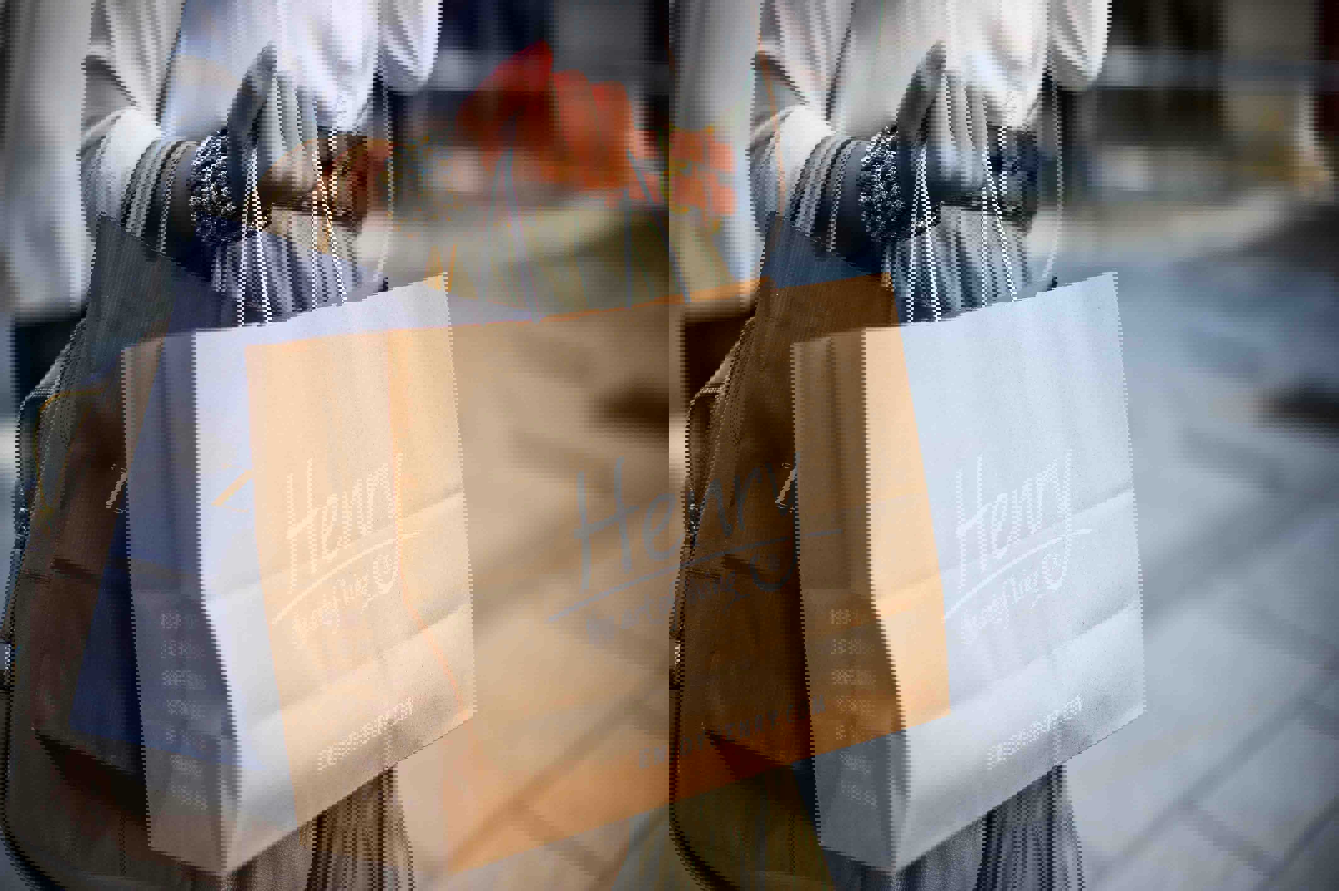 brown Henry paper bag